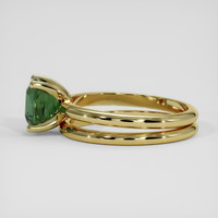 2.19 Ct. Green Sapphire Ring, 14K Yellow Gold 4