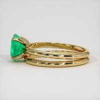 1.24 Ct. Emerald Ring, 18K Yellow Gold 4