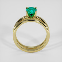 1.18 Ct. Emerald Ring, 18K Yellow Gold 3
