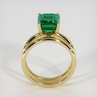 3.29 Ct. Emerald Ring, 18K Yellow Gold 3
