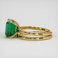 3.29 Ct. Emerald Ring, 18K Yellow Gold 4