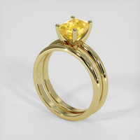 2.04 Ct. Yellow Sapphire Ring, 18K Yellow Gold 2