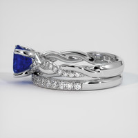 1.21 Ct. Blue Sapphire Ring, Platinum 950 4