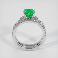 1.51 Ct. Emerald Ring, Platinum 950 3