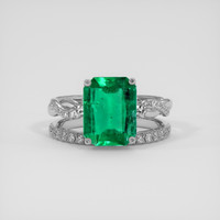 2.29 Ct. Emerald Ring, Platinum 950 1