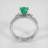 1.13 Ct. Emerald Ring, Platinum 950 3