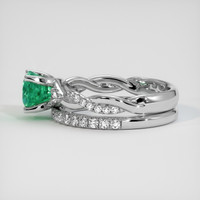 1.13 Ct. Emerald Ring, Platinum 950 4