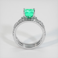 1.32 Ct. Emerald Ring, Platinum 950 3