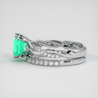 1.32 Ct. Emerald Ring, Platinum 950 4