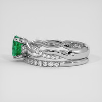 1.13 Ct. Emerald Ring, Platinum 950 4
