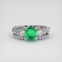 1.02 Ct. Emerald Ring, Platinum 950 1