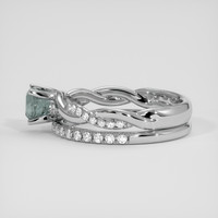 0.71 Ct. Green to Purple Alexandrite Ring, Platinum 950 4