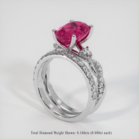 3.03 Ct. Gemstone Ring, Platinum 950 2