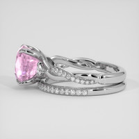 6.64 Ct. Pink Sapphire Ring, Platinum 950 4