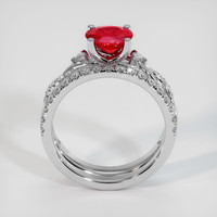 1.22 Ct. Ruby Ring, Platinum 950 3