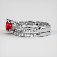 1.22 Ct. Ruby Ring, Platinum 950 4