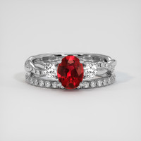 1.06 Ct. Ruby Ring, Platinum 950 1