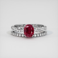 1.80 Ct. Ruby Ring, Platinum 950 1