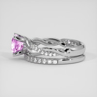 1.41 Ct. Pink Sapphire Ring, Platinum 950 4