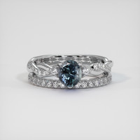 0.91 Ct. Sapphire Ring, Platinum 950 1