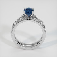 1.27 Ct. Blue Sapphire Ring, Platinum 950 3