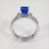 1.86 Ct. Blue Sapphire Ring, Platinum 950 3