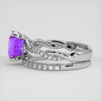 2.01 Ct. Purple Sapphire Ring, Platinum 950 4