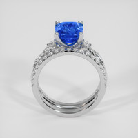3.04 Ct. Blue Sapphire Ring, Platinum 950 3