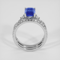 2.26 Ct. Blue Sapphire Ring, Platinum 950 3