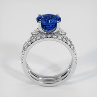 3.23 Ct. Bi Color Sapphire Ring, Platinum 950 3
