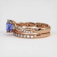 1.20 Ct. Sapphire Ring, 14K Rose Gold 4