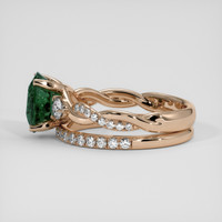 2.80 Ct. Green Sapphire Ring, 14K Rose Gold 4