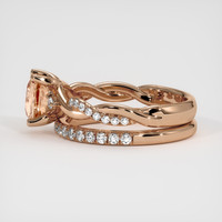 1.22 Ct. Sapphire Ring, 14K Rose Gold 4