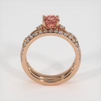 1.20 Ct. Padparadscha Sapphire Ring, 18K Rose Gold 3