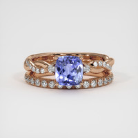 1.20 Ct. Sapphire Ring, 18K Rose Gold 1