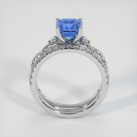 1.64 Ct. Blue Sapphire Ring, 10K White Gold 3
