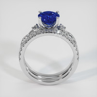 1.21 Ct. Sapphire Ring, 14K White Gold 3