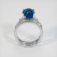 5.00 Ct. Bi Color Sapphire Ring, 14K White Gold 3