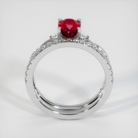 1.13 Ct. Ruby Ring, 14K White Gold 3