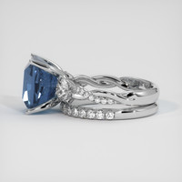 5.30 Ct. Sapphire Ring, 14K White Gold 4