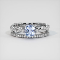 1.06 Ct. Sapphire Ring, 14K White Gold 1
