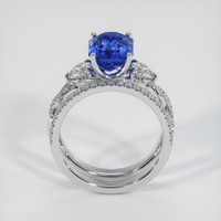 6.23 Ct. Sapphire Ring, 14K White Gold 3