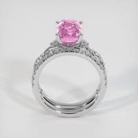 3.03 Ct. Sapphire Ring, 14K White Gold 3