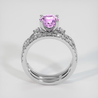 2.07 Ct. Pinkish Purple Sapphire Ring, 14K White Gold 3