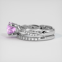 2.07 Ct. Pinkish Purple Sapphire Ring, 14K White Gold 4