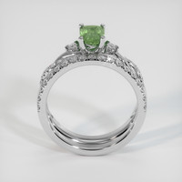 0.87 Ct. Sapphire Ring, 14K White Gold 3