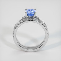 1.33 Ct. Sapphire Ring, 14K White Gold 3