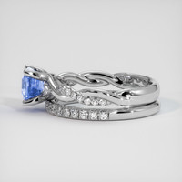 1.33 Ct. Sapphire Ring, 14K White Gold 4