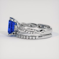 1.86 Ct. Blue Sapphire Ring, 14K White Gold 4