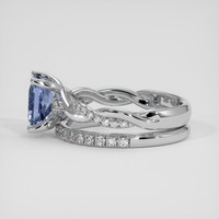 1.38 Ct. Bi Color Sapphire Ring, 14K White Gold 4